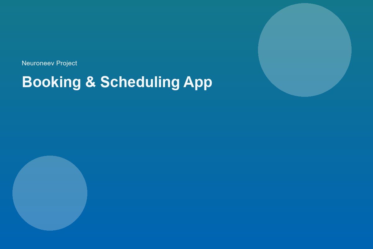Booking & Scheduling App