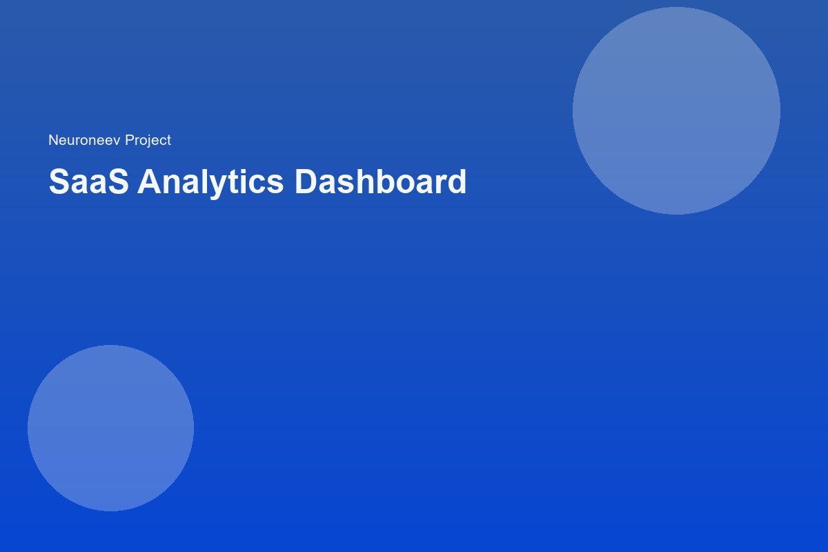 SaaS Analytics Dashboard
